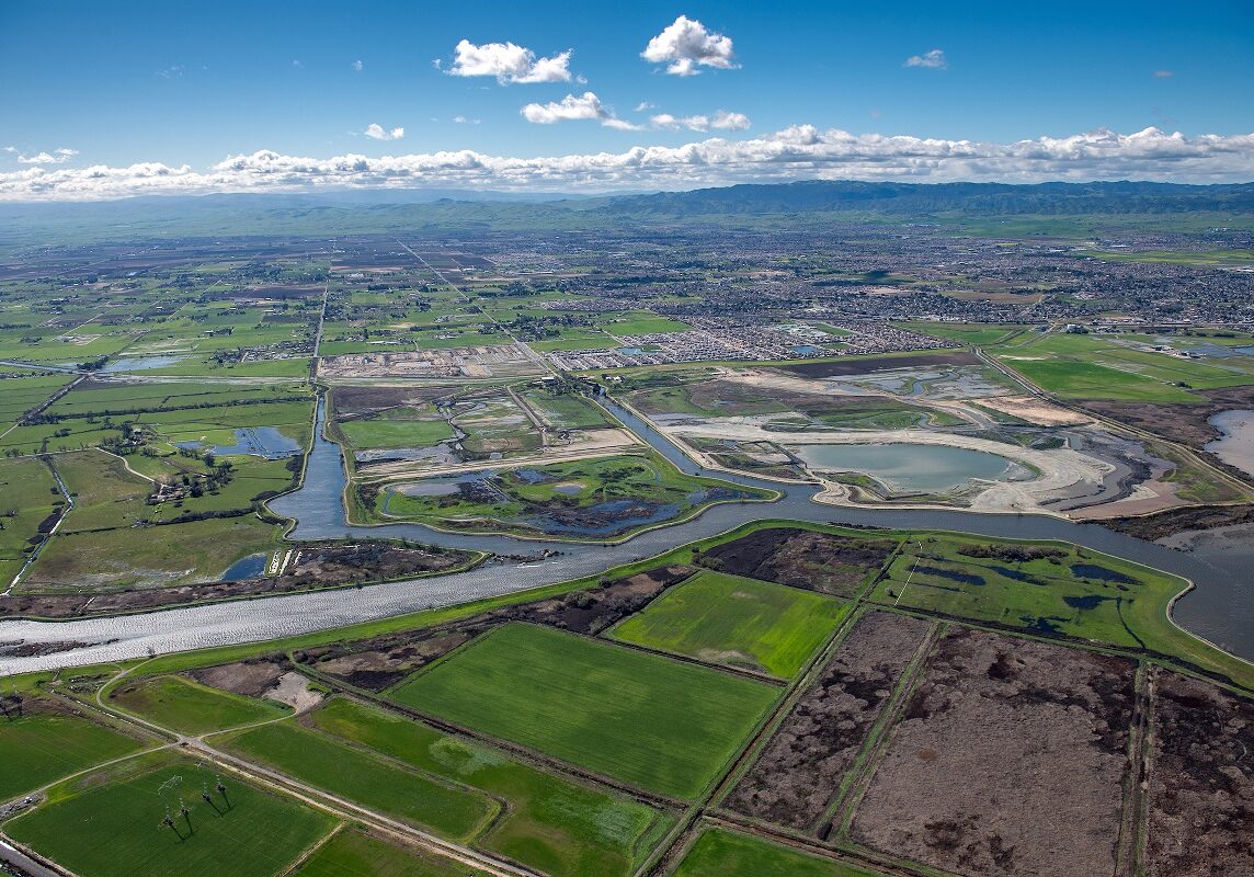 Aerial view Aerial view at 2500 feet looking south of the Dutch Slough Tidal Marsh Restoration Project the construction site, in the Sacramento-San Joaquin Delta near Oakley, California. 
The restoration project implemented by the California Department of Water Resources will restore 1,187 acres into a tidal marsh to provide habitat for salmon and other native fish and wildlife. Photo taken March 08, 2018.
Ken James/ California Department of Water Resources, FOR EDITORIAL USE ONLY
Filename
KJ_Delta_Aerials_1750_03_08_19.JPG
Credit/Provider
California Department of Water Resources
Copyright
Public Domain
Uploaded
20 Mar 2019
Modified
20 Mar 2019
Date Taken
08 Mar 2019
Image Size
5568 x 3712 / 10.93MB